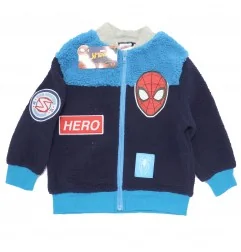 Marvel Spiderman ζακέτα Fleece πρόβατο για αγόρια (HW1215 navy) - Ζακέτες