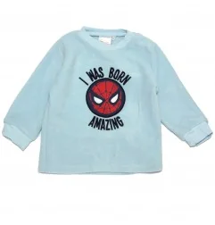 Βρεφική Πιτζάμα Spiderman "I Was Born Amazing" – Ζεστό Polar Fleece(XH0324 Blue)