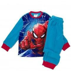 Marvel Spiderman Πιτζάμα Για Αγόρια Polar Fleece (XH20023 BLUE) - Χειμωνιάτικες / εποχιακές πιτζάμες