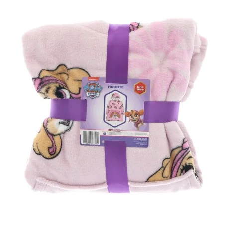 Paw Patrol Παιδική Κουβέρτα- Μπλούζα fleece coral με μανίκια και κουκούλα (23APKIGIONEPAW001)