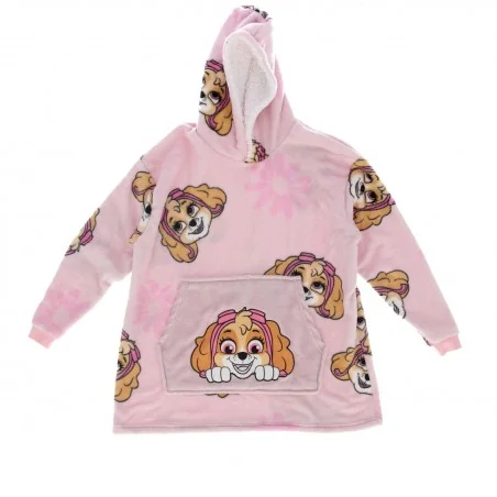 Paw Patrol Παιδική Κουβέρτα- Μπλούζα fleece coral με μανίκια και κουκούλα (23APKIGIONEPAW001) - Μπλούζα-Κουβέρτα/ κουβερτα με...