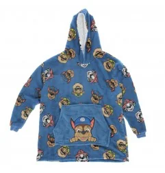 Paw Patrol Παιδική Κουβέρτα- Μπλούζα fleece coral με μανίκια και κουκούλα (23APKIBYONEPAW001) - Μπλούζα-Κουβέρτα/ κουβερτα με...