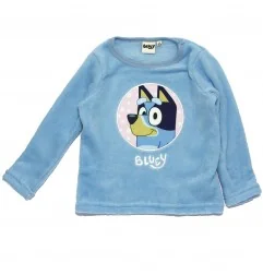 Bluey Παιδική πιτζάμα Fleece Coral για κορίτσια (XH20061 Blue) - Χειμωνιάτικες / εποχιακές πιτζάμες
