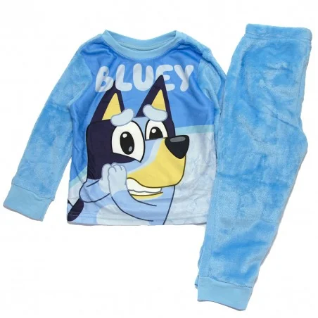 Bluey Παιδική πιτζάμα Fleece Coral (BL 52 04 156 NI CORAL Blue) - Χειμωνιάτικες / εποχιακές πιτζάμες