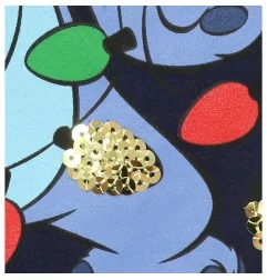 Disney Lilo & Stitch Χριστουγεννιάτικο Μπλουζάκι Για Κορίτσια (XH1375 Navy) - Χριστουγεννιάτικα