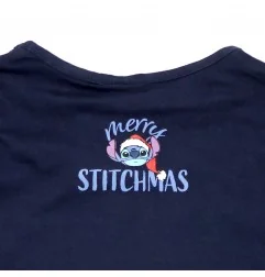 Disney Lilo & Stitch Χριστουγεννιάτικο Μπλουζάκι Για Κορίτσια (XH1375 Navy) - Χριστουγεννιάτικα