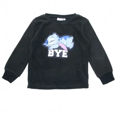 Disney Lilo & Stitch Παιδική πιτζάμα Polar Fleece για κορίτσια (XH70465BLACK)