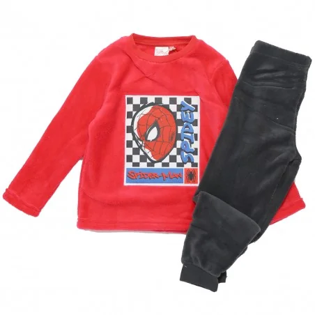 Marvel Spiderman Πιτζάμα Για Αγόρια fleece coral (XY70489RED) - Χειμωνιάτικες / εποχιακές πιτζάμες