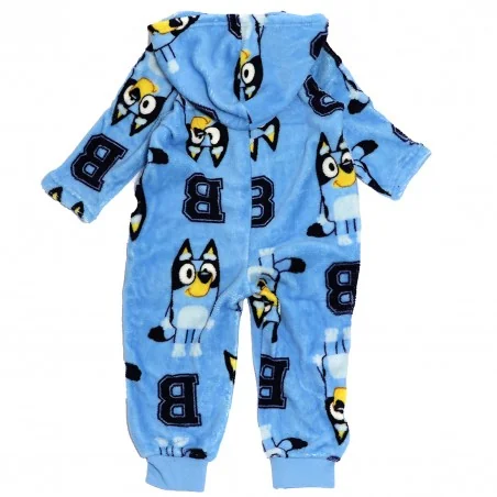 Bluey Παιδική Ολόσωμη Πιτζάμα Fleece Coral για αγόρια (HY20039BLUE)