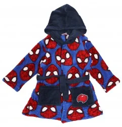 Marvel Spiderman Παιδική Ρόμπα Fleece coral για αγόρια (HY20023BLUE) - Παιδικές Ρόμπες