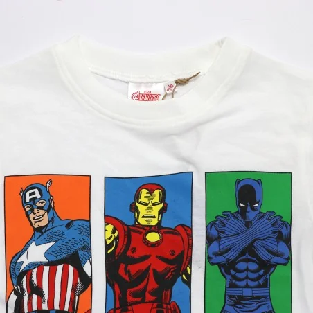 Marvel Avengers κοντομάνικο Μπλουζάκι αγόρια (YE10277 white)