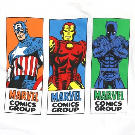 Marvel Avengers κοντομάνικο Μπλουζάκι αγόρια (YE10277 white)