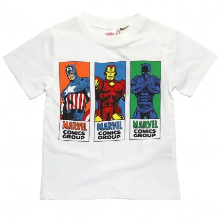 Marvel Avengers κοντομάνικο Μπλουζάκι αγόρια (YE10277 white) - Κοντομάνικα μπλουζάκια