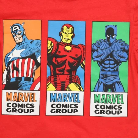 Marvel Avengers κοντομάνικο Μπλουζάκι αγόρια (YE10277 Red)