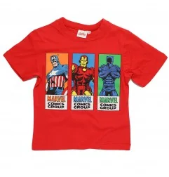 Marvel Avengers κοντομάνικο Μπλουζάκι αγόρια (YE10277 Red) - Κοντομάνικα μπλουζάκια