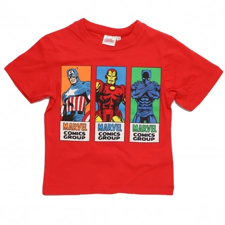 Marvel Avengers κοντομάνικο Μπλουζάκι αγόρια (YE10277 Red) - Κοντομάνικα μπλουζάκια