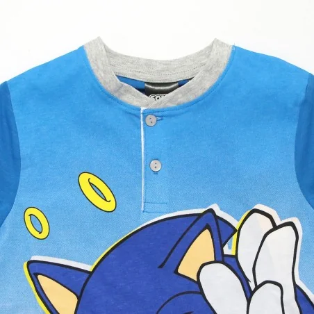 Sonic Παιδική Καλοκαιρινή Πιτζάμα για αγόρια (YE20009BLUE)