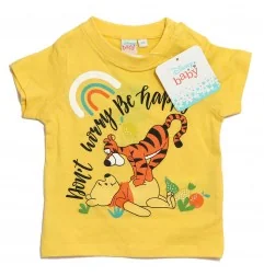 Disney Baby Winnie The Pooh Βρεφική Καλοκαιρινή Πιτζάμα για αγόρια (WE0320 Yellow) - Πιτζάμες