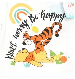 Disney Baby Winnie The Pooh Βρεφική Καλοκαιρινή Πιτζάμα για αγόρια (WE0320 White)