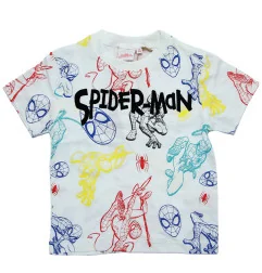 Marvel Spiderman κοντομάνικο Μπλουζάκι Για Αγόρια (EZ10137.WHITE) - Κοντομάνικα μπλουζάκια