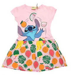 Disney Lilo & Stitch Παιδικό καλοκαιρινό Φορεματάκι (EZ10078.PINK) - Καλοκαιρινά φορέματα