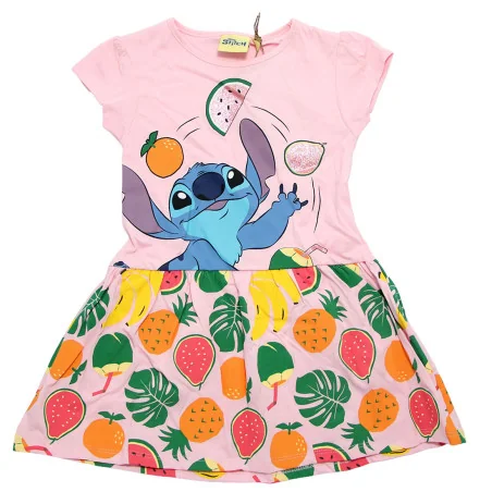 Disney Lilo & Stitch Παιδικό καλοκαιρινό Φορεματάκι (EZ10078.PINK) - Καλοκαιρινά φορέματα