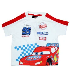 Disney Cars Παιδικό Κοντομάνικο μπλουζάκι για αγόρια (EZ10156.White) - Κοντομάνικα μπλουζάκια