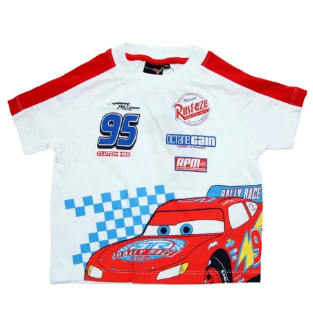 Disney Cars Παιδικό Κοντομάνικο μπλουζάκι για αγόρια (EZ10156.White) - Κοντομάνικα μπλουζάκια