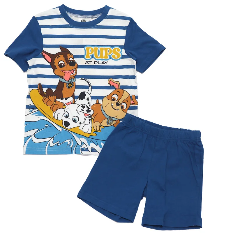 Paw Patrol Καλοκαιρινή Πιτζάμα Για Αγόρια (YE20100 blue)