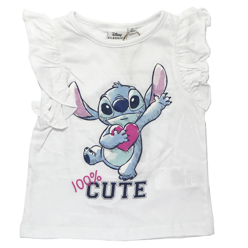 Disney Lilo & Stitch Παιδικό Κοντομάνικο Μπλουζάκι για κορίτσια (YE10415.WHITE)