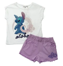 Disney Lilo & Stitch Εφηβικό Καλοκαιρινό Σετ Για Κορίτσια (YE10425 WHITE) - Εφηβικά Σετ