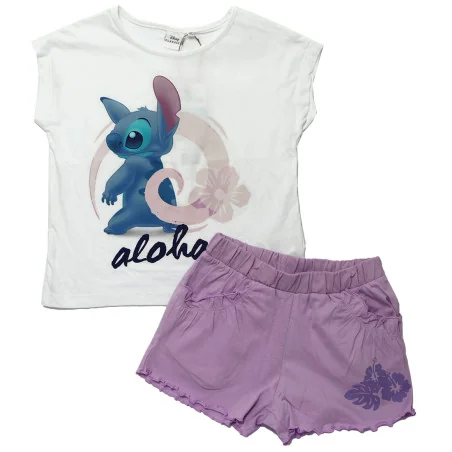 Disney Lilo & Stitch Εφηβικό Καλοκαιρινό Σετ Για Κορίτσια (YE10425 WHITE) - Εφηβικά Σετ