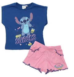 Disney Lilo & Stitch Παιδικό Καλοκαιρινό Σετ Για Κορίτσια (YE10424BLUE) - Καλοκαιρινά Σετ