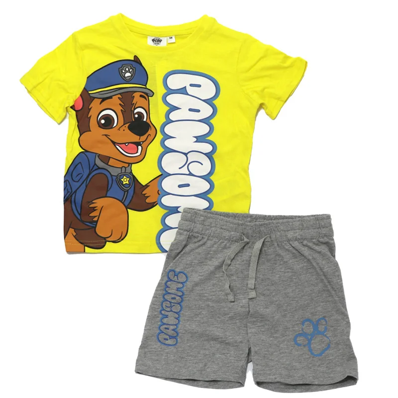 Παιδικό Καλοκαιρινό Σετ Paw Patrol "Pawsome" Chase – Κίτρινο / Γκρι- 100% Βαμβακερό (YE10135YELLOW) Παιδικό Καλοκαιρινό Σετ Paw Patrol "Pawsome" Chase – Κίτρινο / Γκρι- 100% Βαμβακερό (YE10135YELLOW)