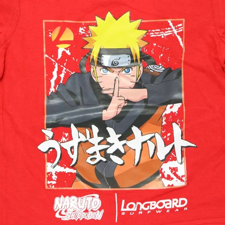 Παιδικό T-shirt Naruto Shippuden "Uzumaki Naruto" – Κόκκινο- 100% Βαμβακερό (YE10290.RED)