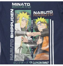 Παιδικό T-shirt Naruto Shippuden "Minato & Naruto- Σκούρο Μπλε- 100%Βαμβακερό (YE10289.NAVY) - Κοντομάνικα μπλουζάκια