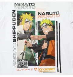 Παιδικό Μπλουζάκι Naruto Shippuden "Minato & Naruto" - 100% Βαμβακερό (YE10289.WHITE) - Κοντομάνικα μπλουζάκια