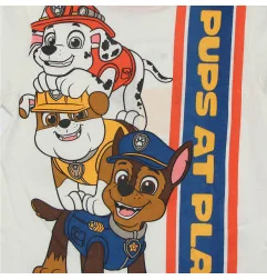 Παιδική Καλοκαιρινή Πιτζάμα Paw Patrol "Pups at Play" με Chase, Marshall & Rubble 100% Βαμβάκι (YE20071WHITE) - Πιτζάμες Καλο...