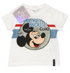 Βρεφικό καλοκαιρινό Σετ Disney 100 Years of Wonder "Mickey Mouse Club" - Λευκό/Μπλε - 100% Βαμβάκι (WE0045 White) - Καλοκαιρι...