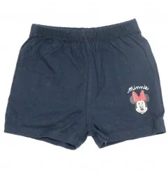 Βρεφικό καλοκαιρινό Σετ Minnie Mouse "Summer at the Sea" - Ριγέ & Navy Σορτς - 100% Βαμβάκι (UE0074) - Καλοκαιρινά Σετ