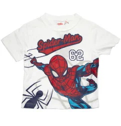 Παιδικό Κοντομάνικο Μπλουζάκι Spiderman "Action Pose" - Λευκό - 100% Βαμβάκι (YE10194 white) - Κοντομάνικα μπλουζάκια