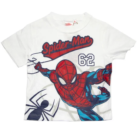 Παιδικό Κοντομάνικο Μπλουζάκι Spiderman "Action Pose" - Λευκό - 100% Βαμβάκι (YE10194 white) - Κοντομάνικα μπλουζάκια