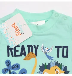 Βρεφικό Σετ Lion King "Ready to Roar" - Βεραμάν Μπλούζα & Σορτς - 100% Βαμβάκι (WE0037)