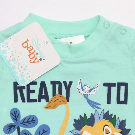 Βρεφικό Σετ Lion King "Ready to Roar" - Βεραμάν Μπλούζα & Σορτς - 100% Βαμβάκι (WE0037)