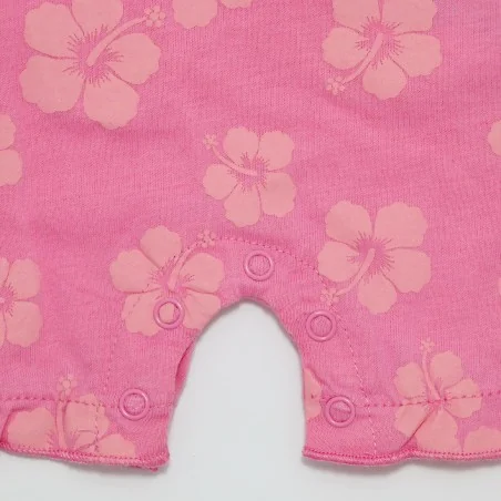 Βρεφικό Καλοκαιρινό Φορμάκι Stitch "Hibiscus" με Βολάν & Glitter – Ροζ - 100% Βαμβάκι (DIS LIS 51 05 B239) Βρεφικό Καλοκαιρινό Φορμάκι Stitch "Hibiscus" με Βολάν & Glitter – Ροζ - 100% Βαμβάκι (DIS LIS 51 05 B239)