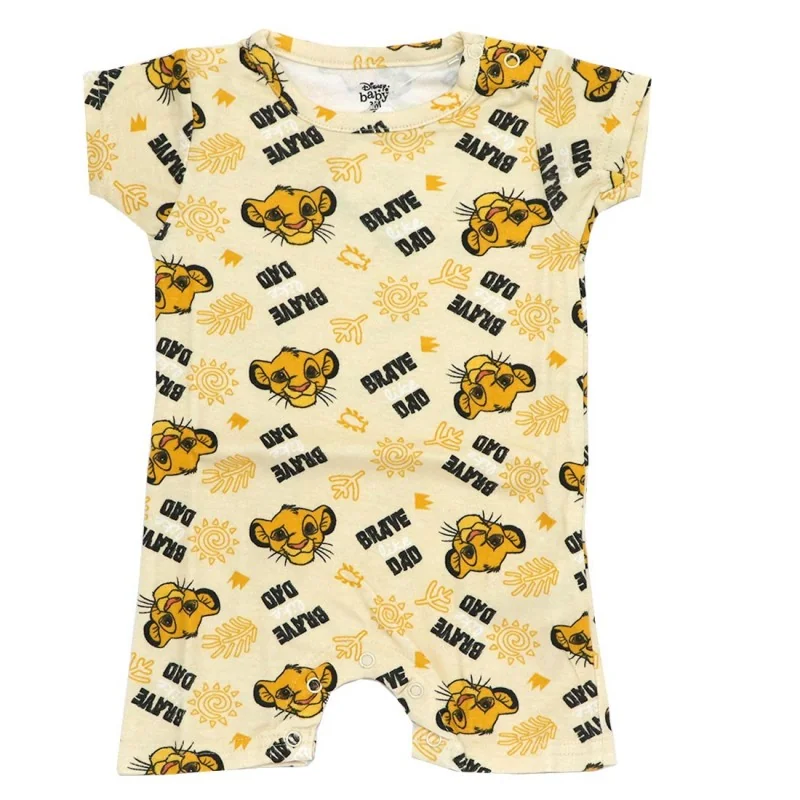 Βρεφικό Καλοκαιρινό Φορμάκι Disney Lion King "Brave Like Dad" – Κίτρινο - 100% Βαμβάκι (DIS KL 51 05 9240 U) Βρεφικό Καλοκαιρινό Φορμάκι Disney Lion King "Brave Like Dad" – Κίτρινο - 100% Βαμβάκι (DIS KL 51 05 9240 U)