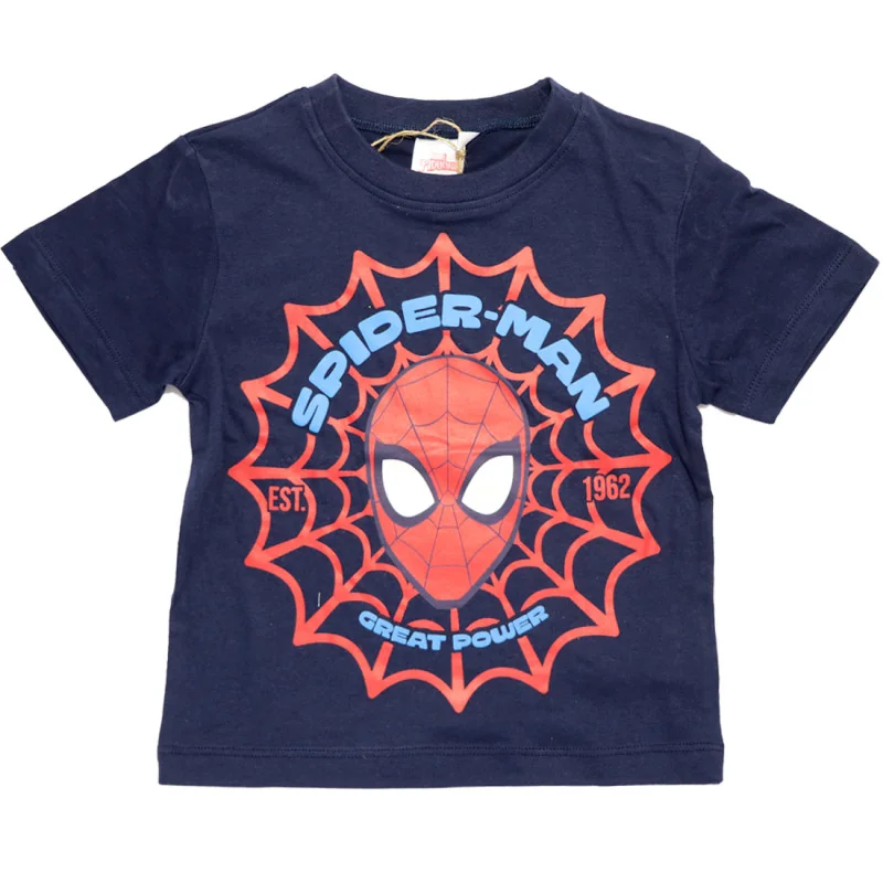 Παιδικό T-shirt Marvel Spiderman "Great Power" – Navy Μπλε -100% Βαμβάκι (YE10198.Navy) Παιδικό T-shirt Marvel Spiderman "Great Power" – Navy Μπλε -100% Βαμβάκι (YE10198.Navy)