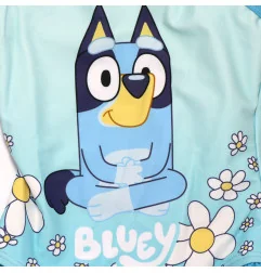 Παιδικό Ολόσωμο Μαγιό Bluey "Flower Power" – Γαλάζιο με Βολάν & Μαργαρίτες (YE18003.Blue)