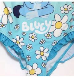 Παιδικό Ολόσωμο Μαγιό Bluey "Flower Power" – Γαλάζιο με Βολάν & Μαργαρίτες (YE18003.Blue) - Ολόσωμα μαγιό