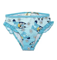 Παιδικό Μαγιό Μπικίνι Bluey "Daisy Days" – Γαλάζιο με Βολάν & Floral Σχέδια (YE18004. BLUE) - Μαγιό για κορίτσια